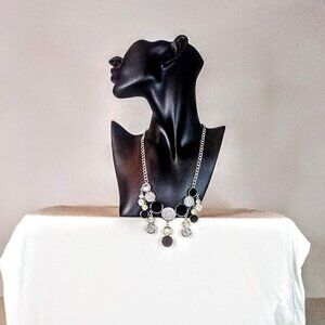 New Black/Silver Accent Necklace